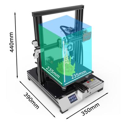 China 2022 Hot Sale Portable 3D Printer Precision EasyThreed X7 3D Printing Size 235*235*250 mm for sale