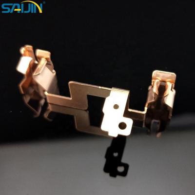 China Electrical Brass Switch Socket Copper Metal Stamping For Switch Parts for sale