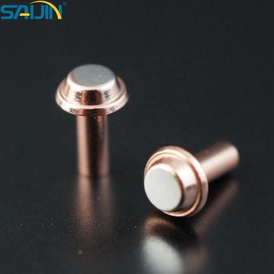 China Electromechanical components for silver alloy Bimetallic electrical contacts for electromechanical components for sale