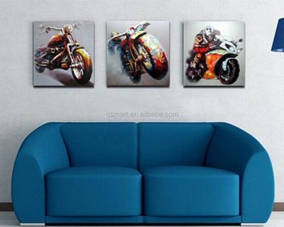 China Modern Handmade Abstract Knife Motorcycle Canvas Pictures Oil Painting for sale