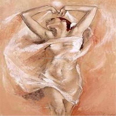 China Impressionist Decor Handmade Woman Living Room Design Nude Print Pictures On Canvas for sale