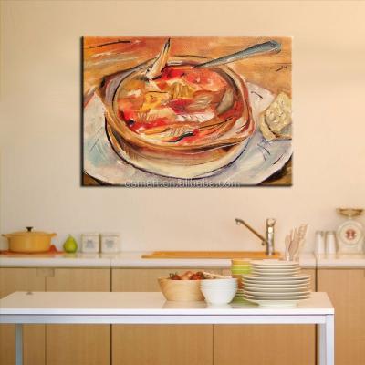 China Modern delicious food! Handmade Dining Room Decor Restaurant Oil Painting On Canvas for sale