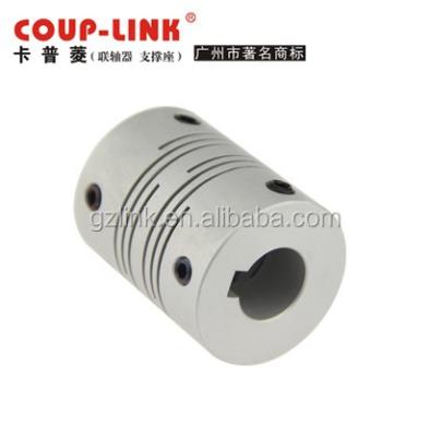 China CNC Key Aluminum Flexible Beam Helical Shaft Coupling for sale