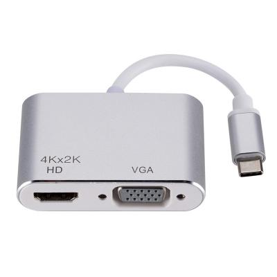 China Laptops & Phone Wholesales USB C to Type C 4K VGA 1080P HDMI Converter to HDMI VGA Adapter for MacBook Pro Chromebook 2020 and Dell XPS for sale