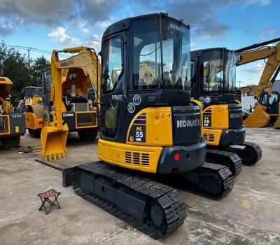 China Japan 5 tons of second-hand mini strong power Komatsu crawler excavator PC55MR. for sale