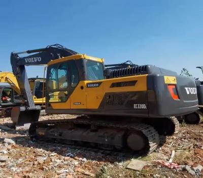 Chine Excavateur Volvo EC220DL original de 22 tonnes Excavateur à rampe d'occasion en bon état à vendre