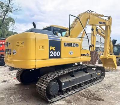 China Vertical Depth 3.48m Used Crawler Excavator Pre Owned  Komatsu Excavator Pc200 for sale