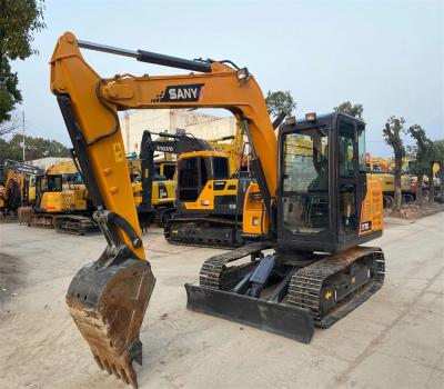 China Orange Second-hand Good Condition Sany75C  Excavator 7280Kg With 0.12~0.32m³ Bucket capacity for sale