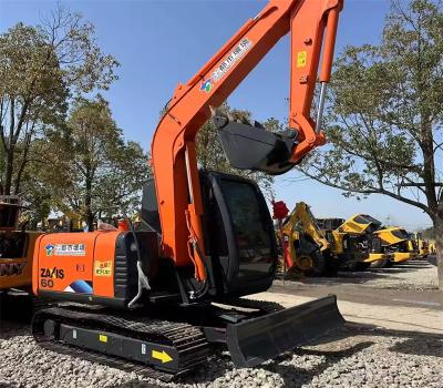 Cina 5850 kg di seconda mano Buone condizioni Hitachi ZX60 con 0.22m3 Capacità del secchio Vendita a caldo in vendita