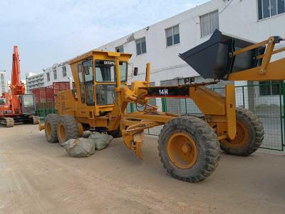 China 100-150HP 4-Cylinder Reconditioned Graders With Straight Blades Cat 14H for sale