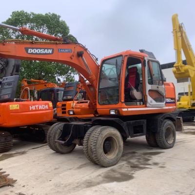 China Original Used Doosan Excavator DH150w-7  Doosan Wheel Excavator for sale