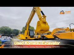 22 tons of high-efficiency, high-quality yellow used komatsu pc220-7