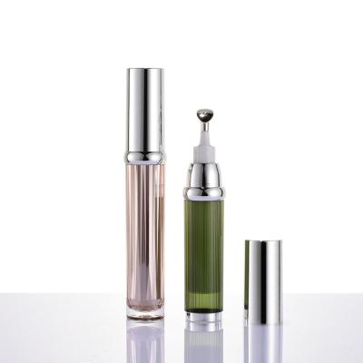 China Personal Care Products Airless Pump Bottles Silver Airless Cosmetic Cream Pump Bottle Travel Size for sale