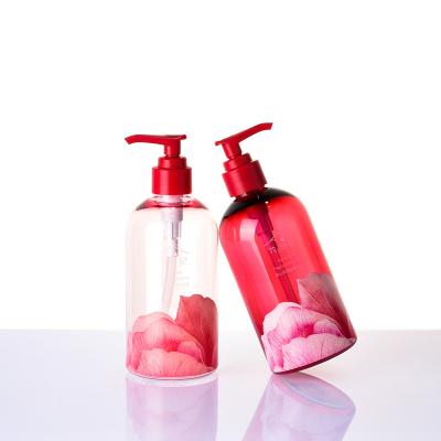 China Personal Care Products 300ml Hand Wash Empty Plastic Bottles With Pump Dispenser For Shampoo And Conditioner for sale