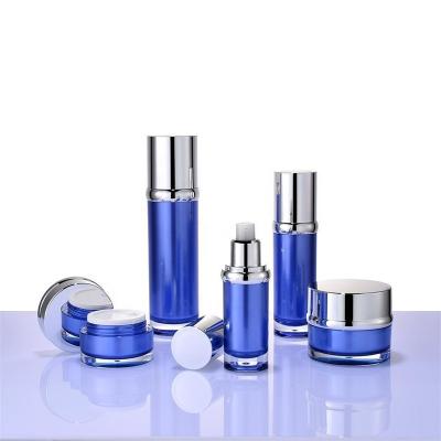 China Skin Care Cosmetic Empty Bottle Plastic Acrylic Container Bottled According To Water Cream Pressure for sale