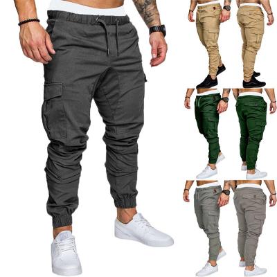 China FREE SHIPPING Viable Mens Cargo Pants Hip Hop Harem Joggers Pants Male New Skinny Fit Sweatpants Multi-pocket Solid Trousers for sale