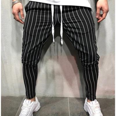 China FREE viable shipping newest fashion wear pick up mix men striped long plaid pants slim fit skinny pants for sale