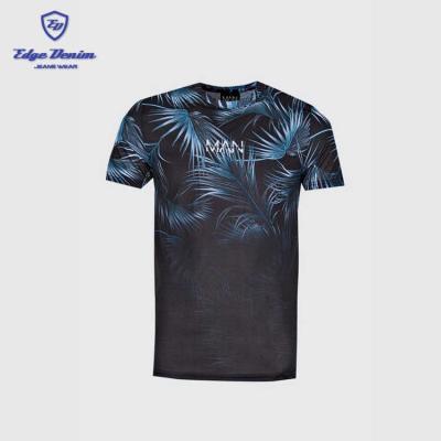 China Viable new style high quality cheap black men's T-shirts 100% sublimation foil printing t-shirt for sale