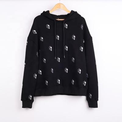 China Label Logo Embroidery Cotton Oversized Hoodie High Quality Anti-Shrink Men's Heavy Custom Long Sleeves for sale