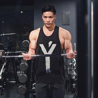 China Hot Selling QUICK DRY Mens Sports Tank Tops Wholesale Mens Fitness Muscle Vest Black Tank Tops for sale