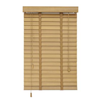 China New Custom Solid Wood Roller Shutter Shade Wood Easy Clean Lifting Solid Wood Shutter for sale