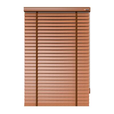 China Household Solid Wood Roller Easy Clean Lift Wooden Shutter Shading Wood Shutter for sale