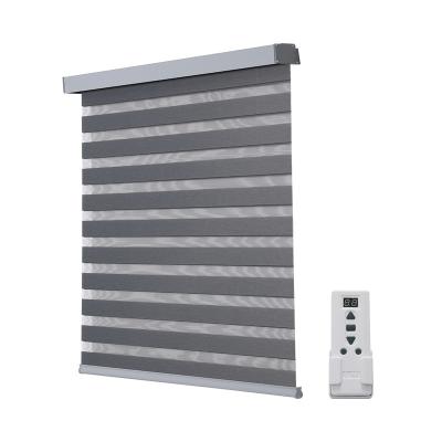 China Easy clean high quality indoor supplier sunshade fabric curtain zebra kitchen zebra cordless shutter for sale