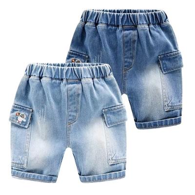 China Color Fade Proof Jeans Short Pants Summer Kids Shorts 100% Cotton Jeans for sale