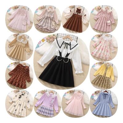 China Fashionable Anti-wrinkle Children's Clothing Spring Dress Girls Long Sleeve Skirt And Autumn Clothing for sale