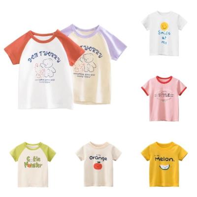 China 2023 anti-shrink new casual fashion loose plus size 100% cotton girls T-shirt for sale