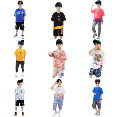 China Fashion\baby boy comfortable\durable clothes short-sleeved boys fashionable clothes summer new children's suit 2023 boys summer for sale