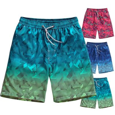 China hot sale Anti-wrinkle men's beach wear swimwear beach shorts custom swim trunks with drawstring wholesale for sale