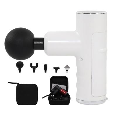 China Portable Wireless Silent Sports Rechargeable Mini Body Smart Muscle Gun Fascial Massage Gun for sale