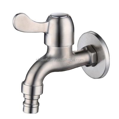 China Modern hot sales stainless steel SUS304 washing machine bibcock wall mount outdoor water tap garden faucet for sale