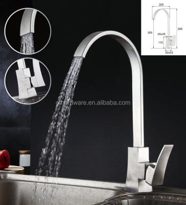 China Direct Drinking 2017 Hot Cold Long Neck SUS 304 Top Quality Modern Kitchen Faucet for sale