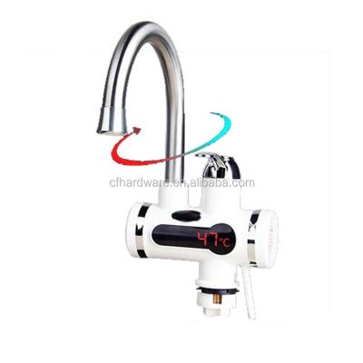 China Deck Mounted Cheap Price Istant Water Tankless Heater Faucet Electric Hot Water Heating KitchenTap with LED Digital Display from Guangzhou for sale