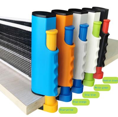 China Indoor Adjustable Ping Pong Net Retractable Table Tennis Rack Post Rack Table Tennis Products for sale