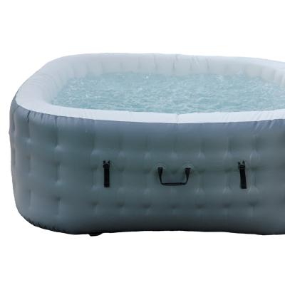 China Indoor And Outdoor Square Spa PVC Inflatable Deep Pool For Adults And Children 180*180*68cm for sale