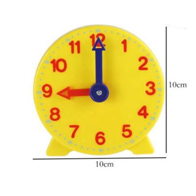 China Educational Tool Toys 10cm Small Plastic Toy Clock For Children for sale