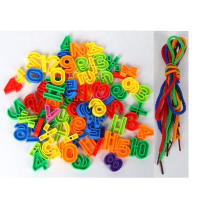 China Toy Educational Toys Lacing Beads Building Numbers and Math Plastic Blocks for sale