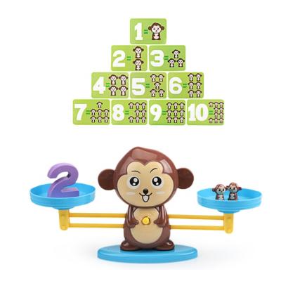 China Educational Montessori Toys Math Game Balance Counting Toy Monkey Scale for sale