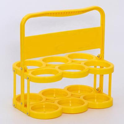 China Portable Education Organize Storage Carry Basket with Foldable Handle Beverage Carrier Beer Drink Delivery Holder for sale