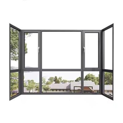 China Waterproof Inward Opening Window Hexagon Aluminum Window For Modern Building for sale