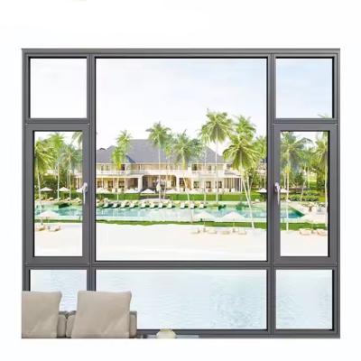 China Horizontal Opening Pattern Broken Bridge Aluminum Window Waterproof Fireproof for sale