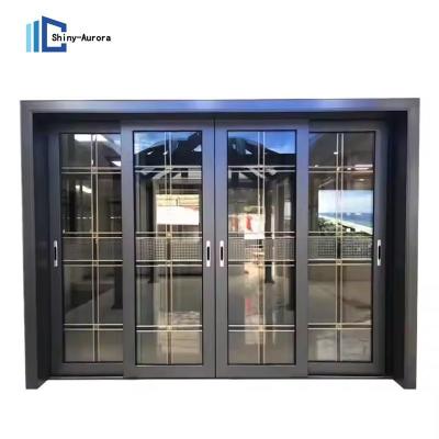 China Commercial / Residential Low E Glass Sliding Doors , Folding Sliding Exterior Doors With Lock for sale