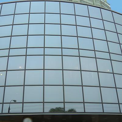 China Powder Coated Frame Curtain Wall 3mm-5mm Tempered Glass Curtain Wall for sale