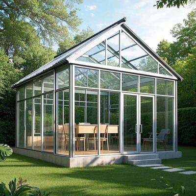 China 10x12 Feet Sun Room UV Protection Aluminum Frame SunRoom Double Pane Insulation for sale