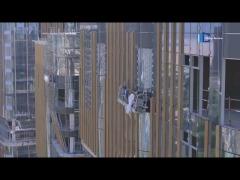6063-t5 aluminum hidden frame glass curtain wall for building