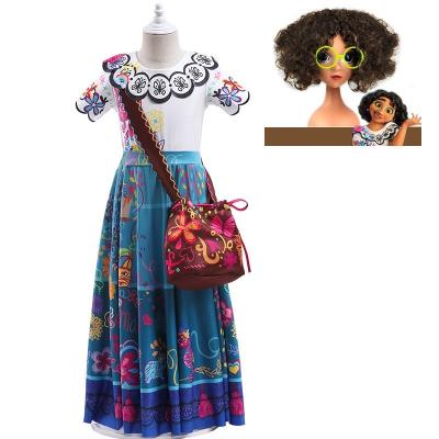 China Spring Embroidery O-neck Short Sleeve Ceremony High Quality Kids Breathable Princess Dress for sale