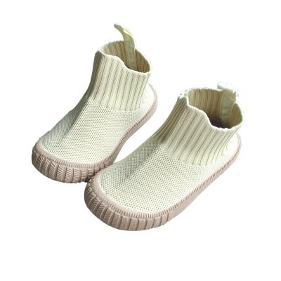 China Spring And Autumn Korean Version Massage Breathable Soft Bottom Boots High Top Socks Short Boots Children's Casual Children's Shoes for sale